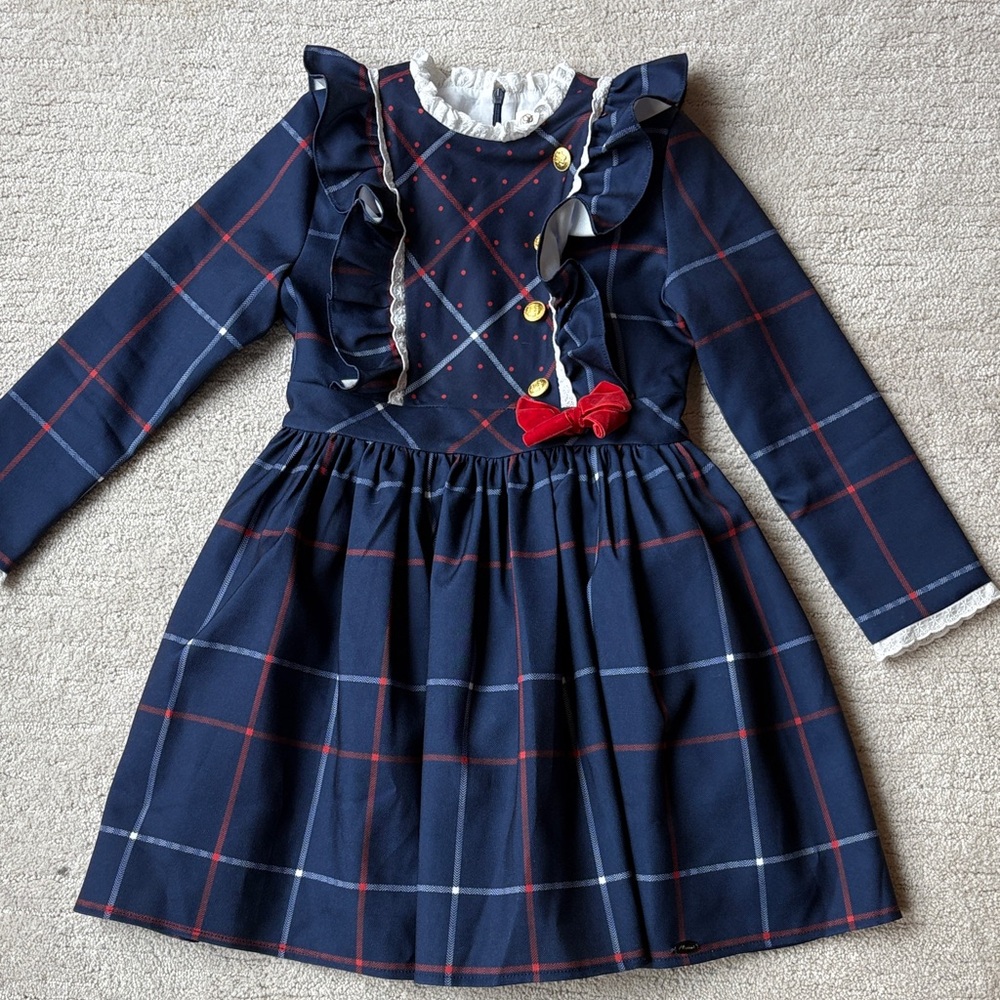 Girls vintage holiday Christmas dress size 8